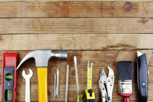 Basic tools to help build a tree house
