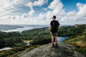 Lake hiking