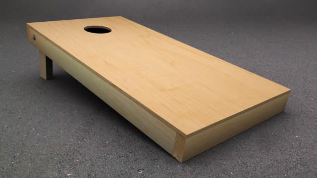 a plane cornhole board