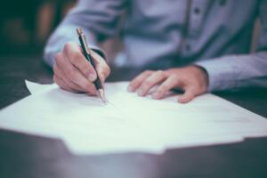 Mortgage: Signing document