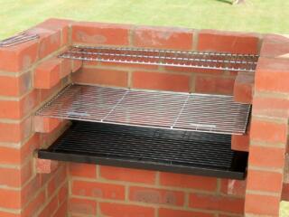 home made brick grill barbecue