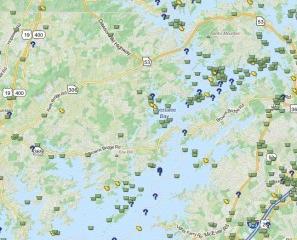 Geocaching map