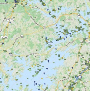 Geocaching map