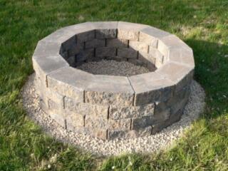 homemade backyard fire pit