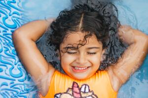 Child in pool