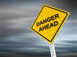 Danger Ahead Sign