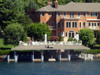 double decker dock on the lake