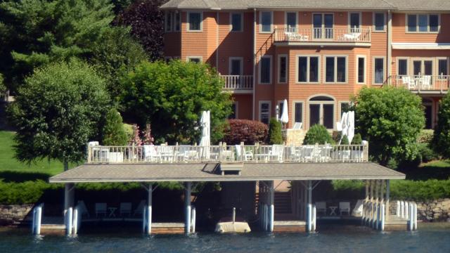 double decker dock on the lake