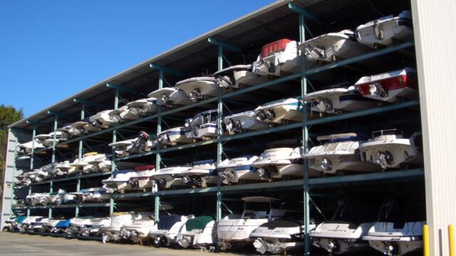 indoor boat rack storage