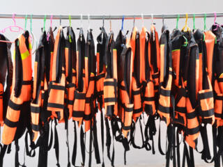 hanging lifejackets