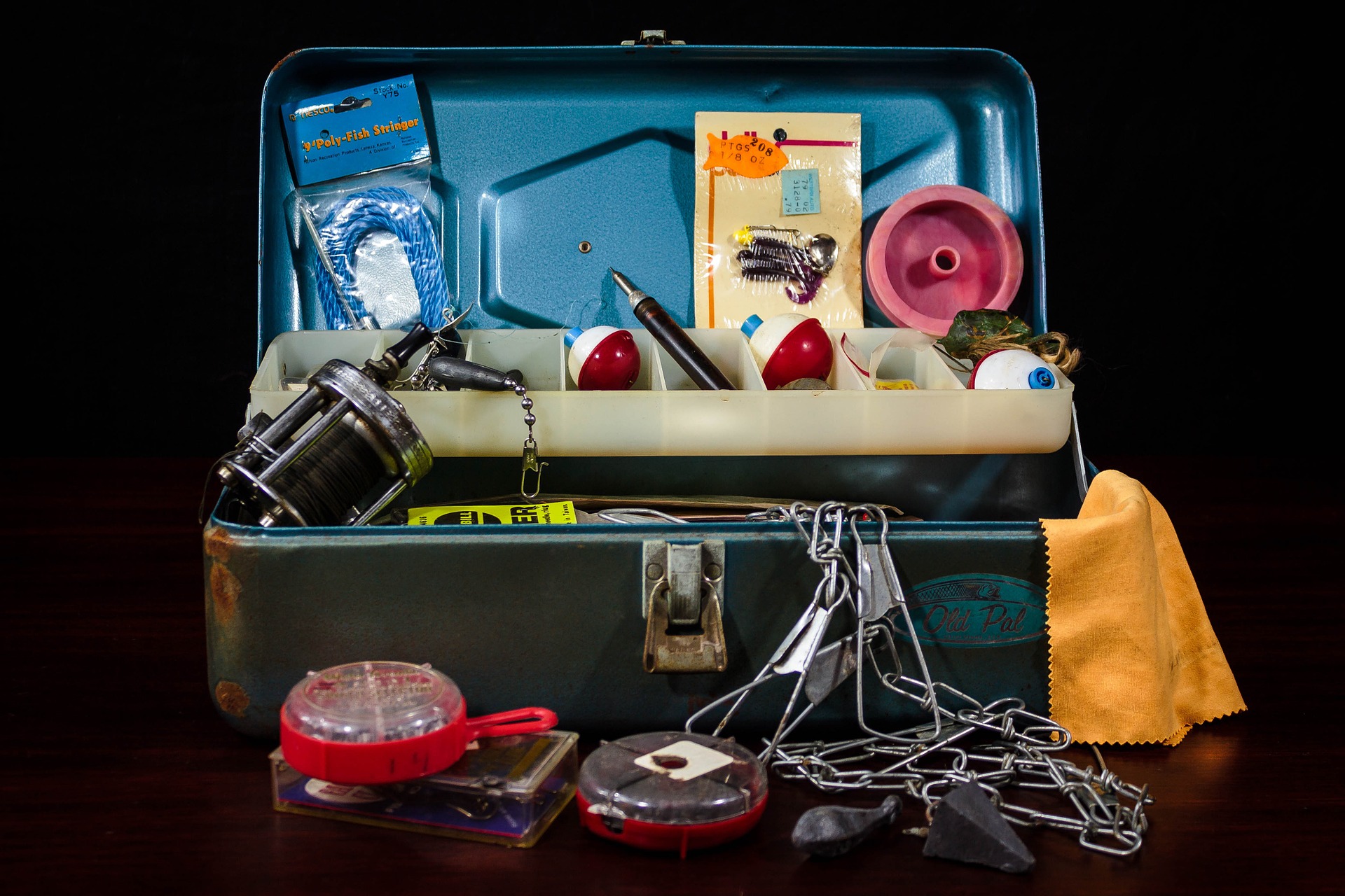 fully stocked tackle box