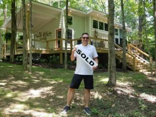 Tony Luna at his tiny home "Casa Luna" on Center Hill Lake, TN.