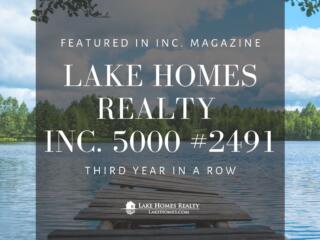 Lake Homes Realty, Inc. 5000 announcement