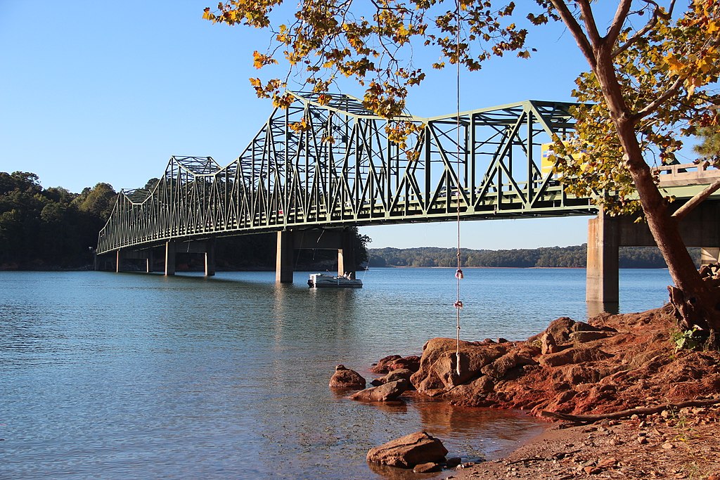 browns bridge at lake lanier in georgia