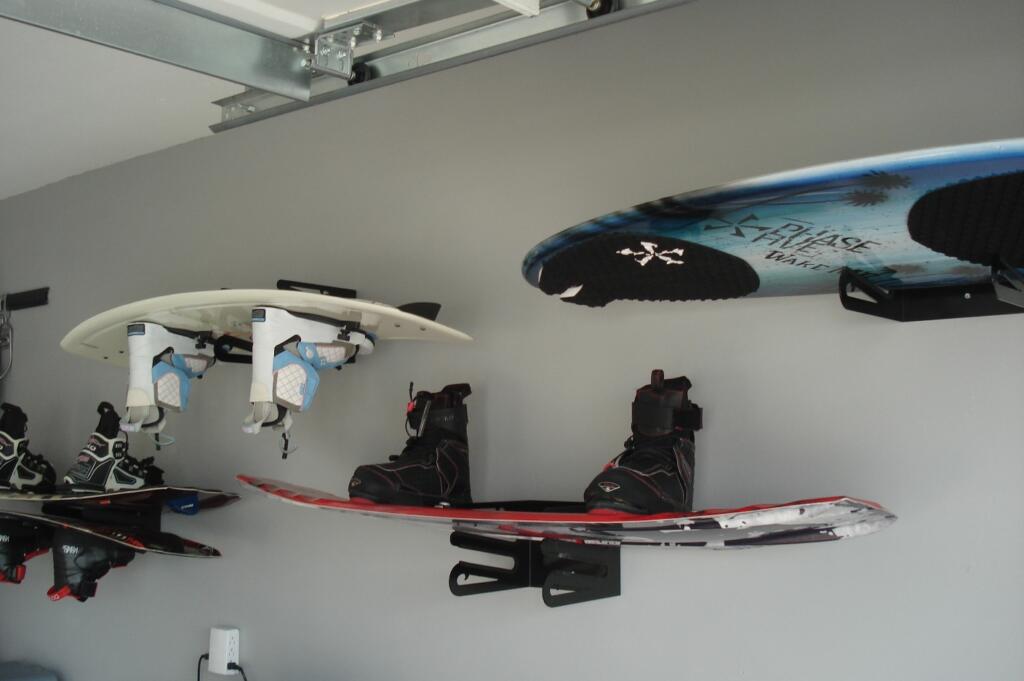 Wakeboard lake gear garage storage