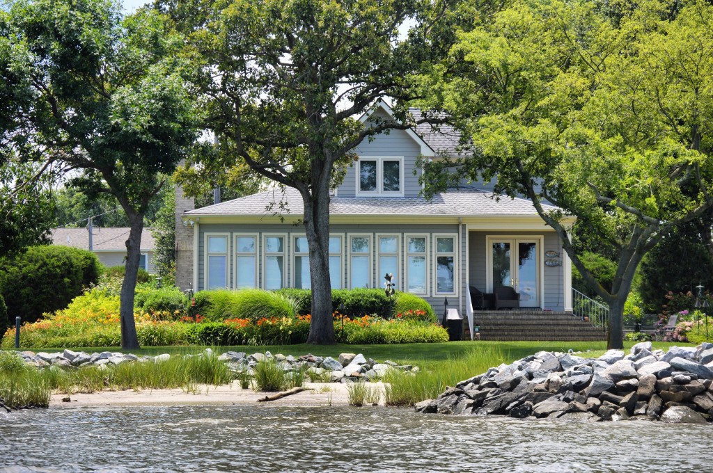 living on the water blue lake house