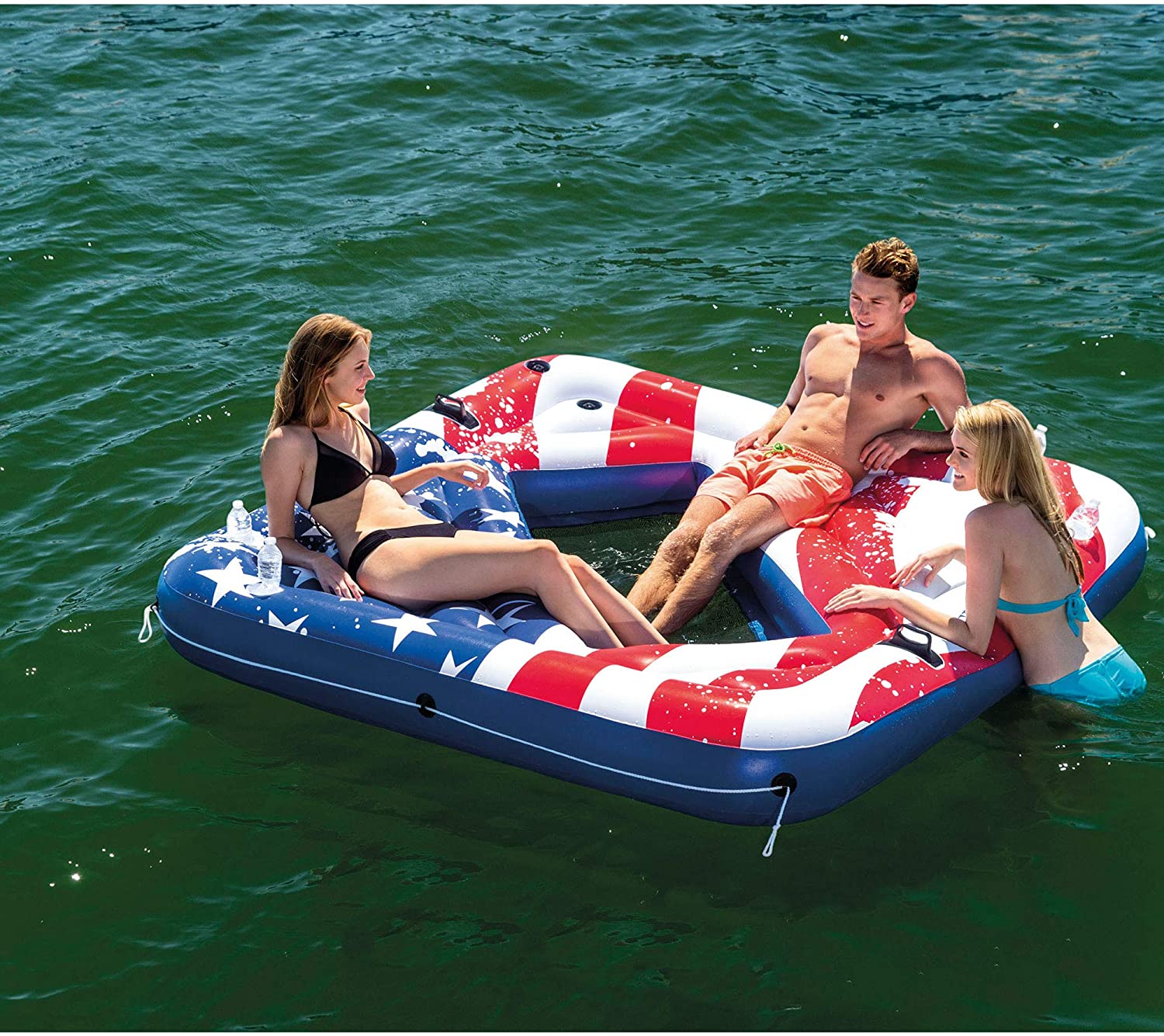intex american flag float