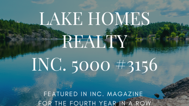 Lakes Homes Realty Ranks on Inc. 5000 4th Consecutive Year