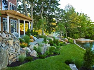 Lake House Landscape sallie hill design