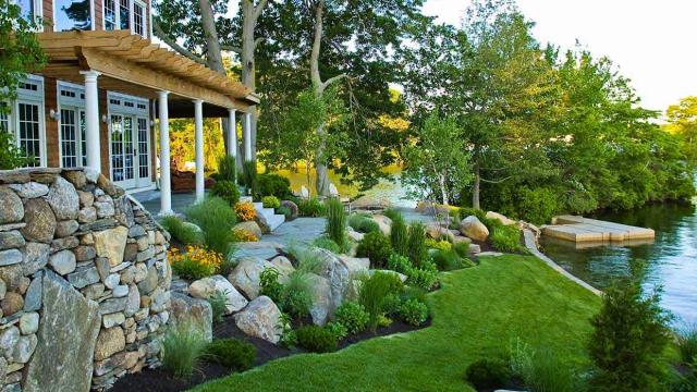 Lake House Landscape sallie hill design