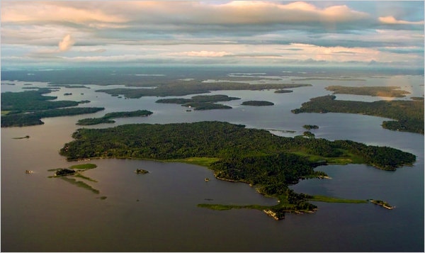 lakes with the longest shorelines