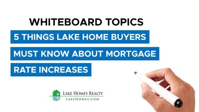 Whiteboard Topics: 5 Things Lake Homebuyers Must Know About Mortgage Rate Increases