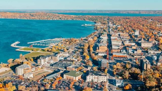 Lake Michigan and Traverse City.