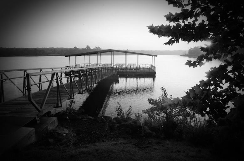 Veteran's Lake in Oklahoma, supposedly one of the most haunted places in the state.