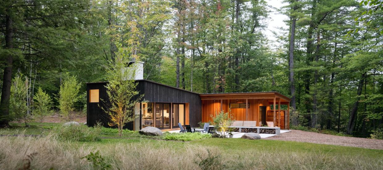 Wabi-Sabi Inspired Cabin on Loon Lake, NH