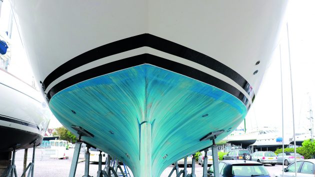 the hull of a boat