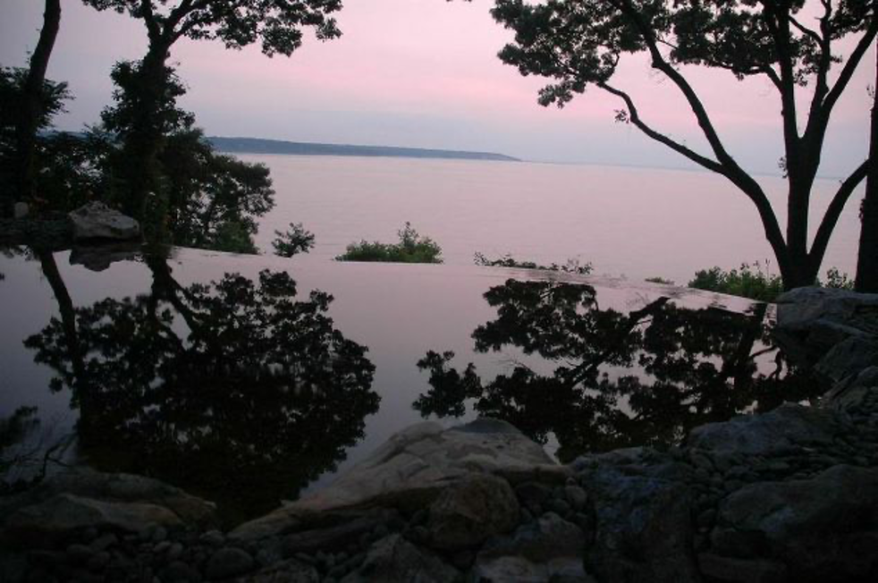 sustainable water feature for lake landscape