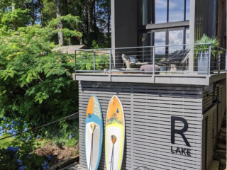 a modern tiny lake home on Lake Rabun, Georgia