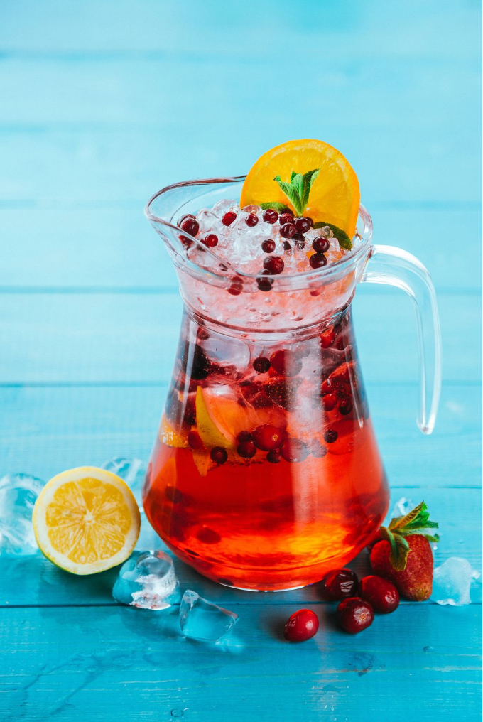 Fizzy Cranberry-Lemonade Punch