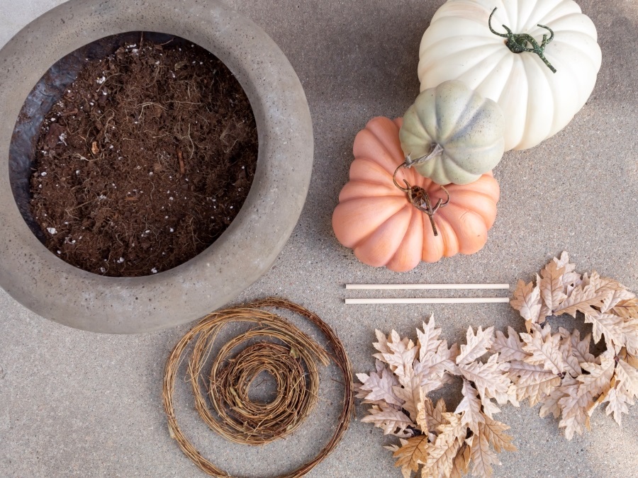 Materials for a fall DIY