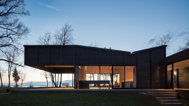 Stark Beauty: A Charred Cedar Home Honors Its Lake Michigan Landscape