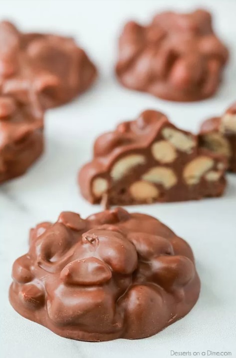 Chocolate peanut clusters