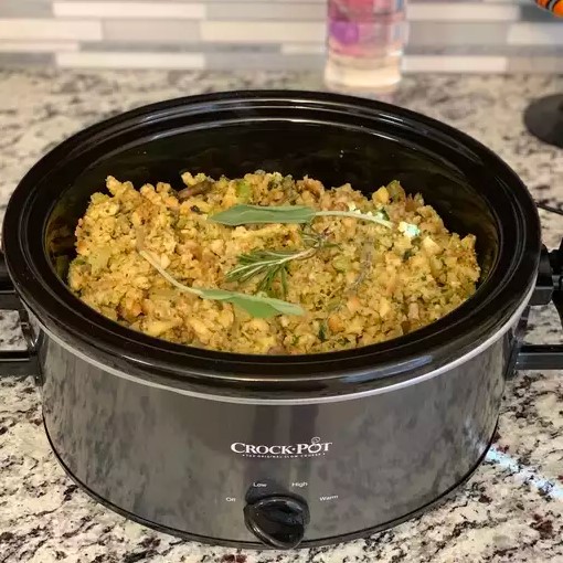 Stuffing in a slow cooker