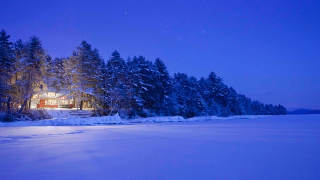 Celebrating Winter Splendor at Camp Stew on Lake Winnipesaukee, NH
