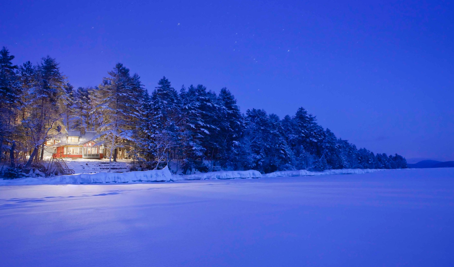 Celebrating Winter Splendor at Camp Stew on Lake Winnipesaukee, NH