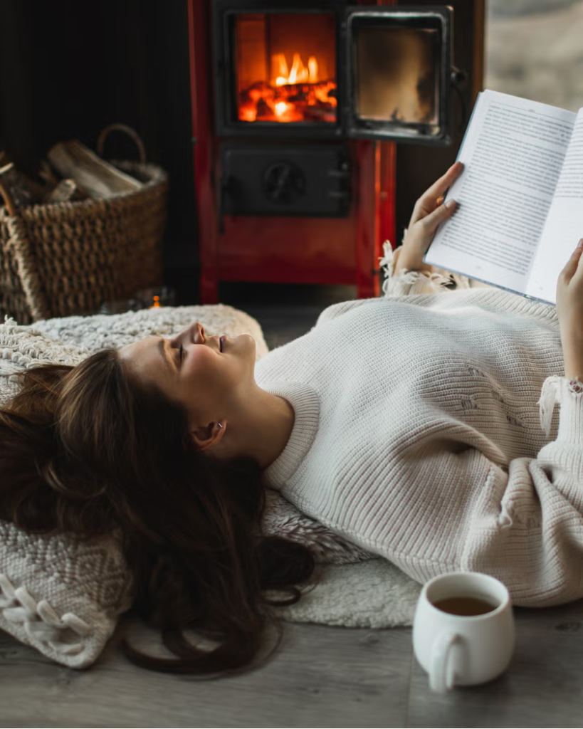 Use heat-holding textiles like warm area rugs on hardwood floors, upholstered seating, layered curtains, etc. to keep the cold at bay