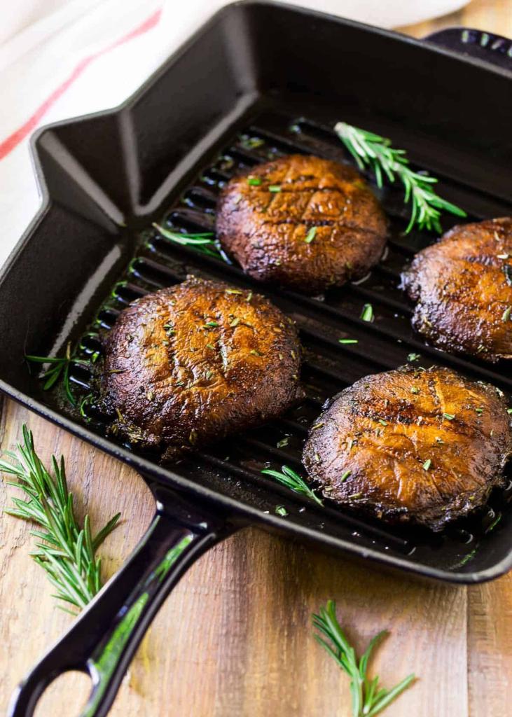 Grilled Portobello mushrooms
