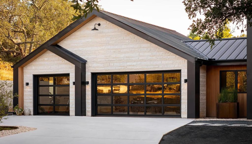 Full-View Glass Garage Doors