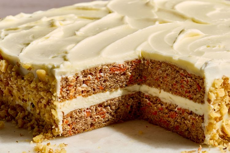 Gluten-Free Coconut Flour Carrot Cake with Cream Cheese Frosting from Food & Wine
