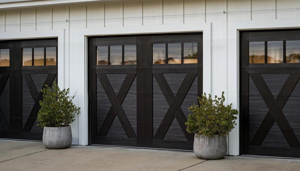 Faux Wood Composite Garage Doors for Durability