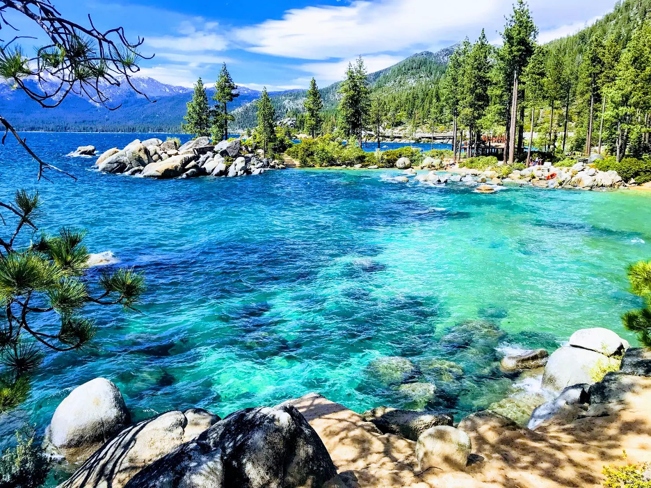 Scenic Lake Tahoe, one of America's most beautiful lakes