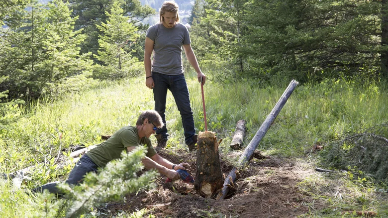Dig Out the Stump and Root Ball