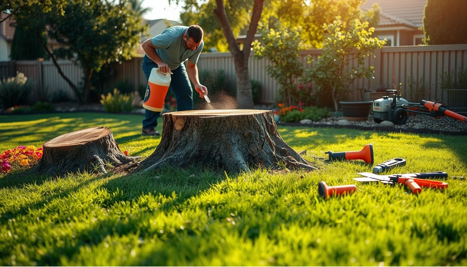 Apply a Chemical Stump Killer or Herbicide